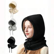 1 pieza Pasamontañas combinable con todo Gorro y bufanda de punto unisex, cálido y resistente al viento para actividades al aire libre como ciclismo, senderismo, esquí, Halloween - Multicolor - Ver 6