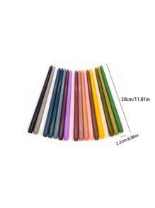 4 cái/bộ (30cm) Một hộp 4 bộ nến trụ dài 30cm cho mùa cưới, nến trụ dài Châu Âu cho tiệc cưới, nến sáp đậu nành không khói, nến trang trí bàn, thích hợp để trang trí nhà cửa, trang trí nhà cửa, nến trụ dài trang trí bàn - Nhiều màu - Xem 8