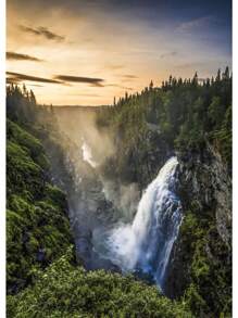 1pc Đẹp Rừng Xanh Đậm Sương Mù Núi Phong Cảnh Phong Cảnh Thiên Nhiên Poster Tranh Canvas Nghệ Thuật Treo Tường Hình Ảnh Trang Trí Phòng Nhà Không Có Khung - Nhiều màu - Xem 26