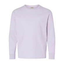 ComfortWash By Hanes Garment-Dyed Youth Long Sleeve T-Shirt - 100% Cotton - (SA11284) - 紫色 - 查看 1