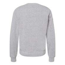 J. America Triblend Fleece Crewneck Sweatshirt - 55% Cotton/39% Polyester - (SA10043) - Màu xám đen - Xem 2