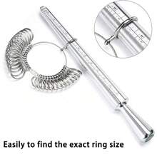 4 szt./zestaw miarka do pierścieni 25 mm gumowy młotek do regulacji pierścieni zestaw narzędzi naprawczych do wyrobu biżuterii pomiar rozmiaru palca