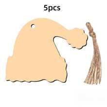 Đồ thủ công bằng gỗ trang trí treo tường Giáng sinh, Đồ trang trí Giáng sinh chưa hoàn thiện tự làm, Những lát gỗ trống có dây thừng cho đồ thủ công tiệc tại nhà, Đồ trang trí bằng gỗ có thể sơn - Nhiều màu - Xem 18