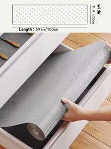 1 Roll EVA Transparent Cabinet Mat, Waterproof Moisture-Proof Drawer Liner, Customizable Kitchen Fridge Non-Slip Mat, Easy To Clean, Christmas Gift