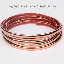 3M/Roll PVC Self-Adhesive Decorative Strip With Metallic Texture, Wall/Door/Furniture Edging, Protective Trims, Dirt-Proof Crack Covers
