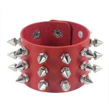 Punk Stuff Spiked Bracelet Wrist Cuffs Studded Leather Bracelet Wristbands Goth Bangle Fashion Jewelry