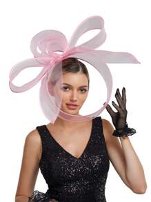 1 pieza Elegante Fascinador de Mujer Clip para el Cabello Velo de Malla Exagerado para Boda Accesorios para el Cabello de Vuelta a la Escuela para Niñas Sombreros Fascinadores Accesorios para Fiesta de Té de Damas Sombrero Derbys Sombrero Mini Sombrero Pequeño Mini Sombrero de Copa Mini Gorra, Artículos Escolares, Regalos