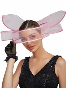 1 pieza Elegante Fascinador de Mujer Clip para el Cabello Velo de Malla Exagerado para Boda Accesorios para el Cabello de Vuelta a la Escuela para Niñas Sombreros Fascinadores Accesorios para Fiesta de Té de Damas Sombrero Derbys Sombrero Mini Sombrero Pequeño Mini Sombrero de Copa Mini Gorra, Artículos Escolares, Regalos