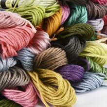 50 sợi chỉ thêu cầu vồng - Chất lượng cao, màu sắc rực rỡ cho thêu chữ thập, vòng tay tự làm và đồ thủ công sáng tạo - Nhiều màu - Xem 6