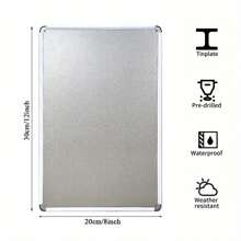 12x8 Inch Vintage Laundry Room Metal Sign - Rustic Iron Wall Decor