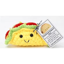 1/2/5pcs Mini Funny Positive Potato, Mini Cute Positive Potato Crochet Rainbow Bow Wool Knit Positive Potato Ornament Gift, Suitable For Birthday Friends Party Decoration Encouragement - Multicolor - View 19