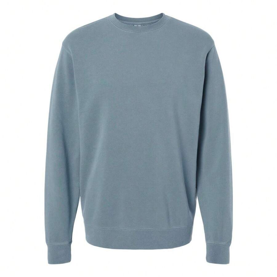 Independent Trading Co. Midweight Pigment-Dyed Crewneck Sweatshirt - (SA6717) - Màu xanh Cadet - Xem 1