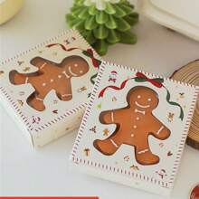 1 pieza Vela de Navidad con forma de hombre de jengibre, vela de estilo fragancia de cera, decoración de habitación, regalo