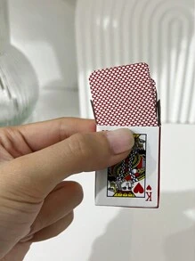2pcs/Set Mini Playing Cards, Cute & Fun Mini Poker Cards, Interesting Card Game For Holidays, Parties, Travel,Drinking Games,Travel - Multicolor - View 3