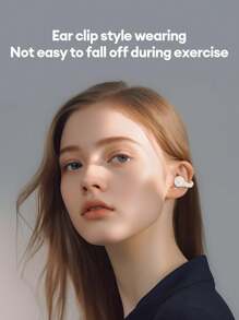 Monster XKT21 蓝牙耳机，耳挂式设计，具有被动降噪功能，超长播放时间，高清清晰通话，降噪，运动跑步，高品质音乐，低延迟，无线耳塞，兼容小米、华为 - 米色 - 查看 7