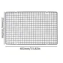 Bộ 3 giá nướng làm mát có thể xếp chồng lên nhau dày, dụng cụ nướng, đồ dùng nhà bếp, phụ kiện nhà bếp, dùng cho lễ Halloween, lễ Giáng sinh, dụng cụ làm bánh, phụ kiện BBQ ngoài trời - màu đen - Xem 3