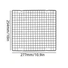 Bộ 3 giá nướng làm mát có thể xếp chồng lên nhau dày, dụng cụ nướng, đồ dùng nhà bếp, phụ kiện nhà bếp, dùng cho lễ Halloween, lễ Giáng sinh, dụng cụ làm bánh, phụ kiện BBQ ngoài trời - màu đen - Xem 4