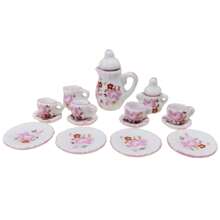 Bộ ấm trà sứ mini 15 món tinh tế | Hoa hồng thanh lịch, pháo hoa, mèo, cánh hoa, chấm bi xanh, hoa và các mẫu thiết kế khác | Đồ trang trí thiết yếu cho năm mới, giáng sinh và nhà búp bê, quà tặng cao cấp, Halloween, đồ trang trí Halloween - Nhiều màu - Xem 30