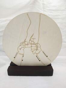 1 件新生儿医院腕带木制工艺纪念礼物，育儿室装饰婴儿淋浴家庭装饰礼物婴儿淋浴复活节礼物适合女孩/男孩 - 彩色 - 查看 14