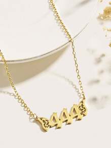 1pc Birthday Year Numerical Pendant Necklace, Birthday Gift