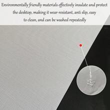 1 件 Teslin 圣诞主题图案餐垫，防滑隔热防水易于清洁，适用于日常餐桌 - 彩色 - 查看 8