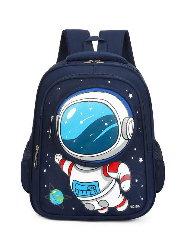 Boys Backpack Cartoon Pattern For School