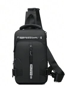 Multi-Functional Chest Bag Male Crossbody Bag Shoulder Bag Small Backpack Backpack Chest Bag Student Bag Halloween Christmas Gifts Winter Christmas Bag For Men Fanny Pack Bum Bag Sling Bag For Men - Black - View 3