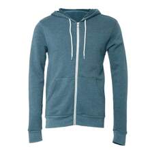 BELLA + CANVAS Sponge Fleece Full-Zip Hoodie - (SA2769) - Màu xanh ngọc - Xem 1