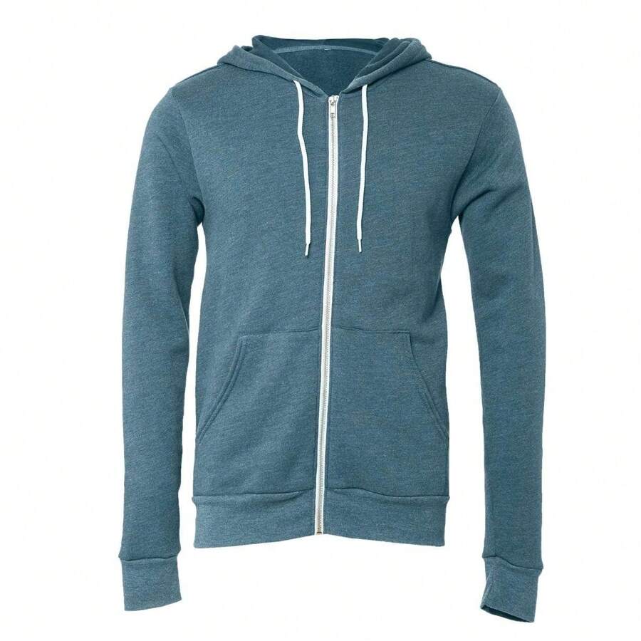 BELLA + CANVAS Sponge Fleece Full-Zip Hoodie - (SA2769) - Màu xanh ngọc - Xem 1