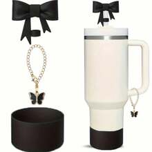 3 件套马克杯配件，1 个 10 毫米弧形吸管盖，1 个水瓶盒，1 个带手柄的玻璃吊饰链 - 彩色 - 查看 24