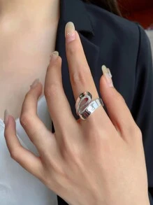 S925 Sterling Silver Foldable Ring, Luxurious High Fashion Accessory With Unique Personalized Design And Versatility, Adjustable Open Ring For Women - Open Ring - View 1