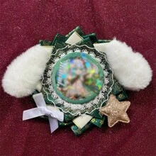 Originale e carino portabadge a forma di cane - adatto per badge da 58-65mm, ideale per tornare a scuola