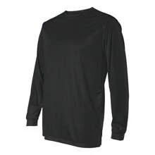 Badger B-Core Long Sleeve T-Shirt - 100% Polyester - (SA171) - Black - View 3