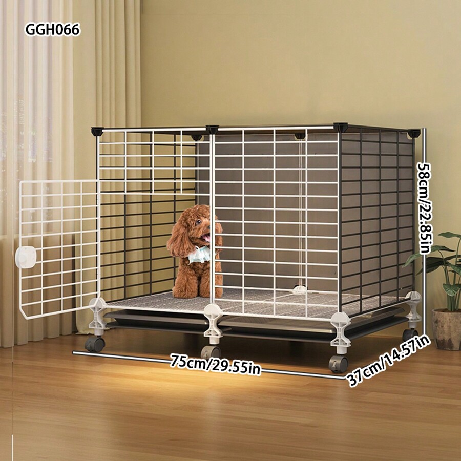 Large Indoor Rabbit Cage With DoubleLayer, SelfCleaning Pet Villa, No