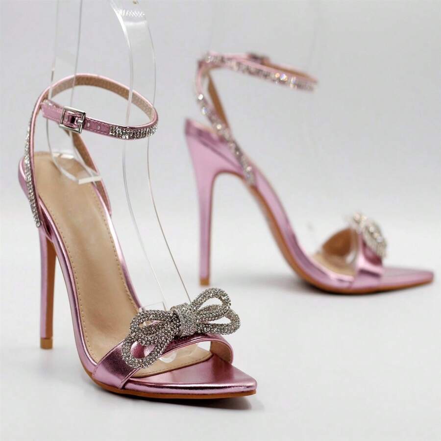 Zapatillas con moño - Rosa - Ver 1