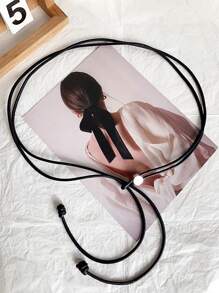 1 chiếc thắt lưng PU cổ điển thanh lịch dành cho nữ, phụ kiện thắt lưng thắt nút trang trí cổ điển mùa hè, mùa thu, mùa thu, Halloween - nhiều màu - Xem 19