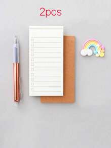 1pc/2pcs/3pcs Plan Book Self-Discipline Card Book Efficiency Sticker Book Simple Sticker Paper Daily Plan Weekly Plan Memo Multi-Function Student Note Paper Self-Discipline Daily Plan This Time Management Weekly Plan Todo List Plan Punch Card Cute Ins Style Hand Account Message Book,Back-To-School Supplies,Plan Book,Notebook, Student Learning And Office Supplies,School Supplies,Back To School