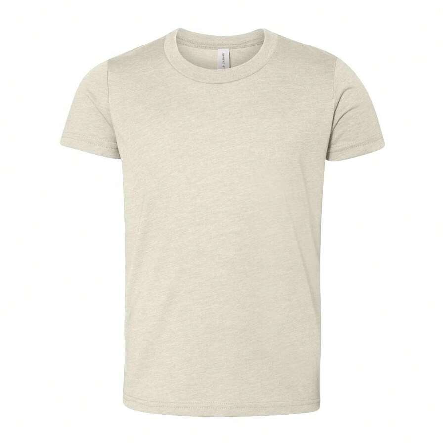 BELLA + CANVAS Youth CVC Jersey Tee - 52% Cotton/48% Polyester - (SA10628) - Màu vàng - Xem 1