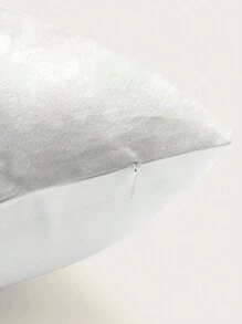 1 pièce Housse de coussin imprimé numérique de boule colorée de Noël pour chambre à coucher, salon, canapé, pépinière, bureau, table, chaise, décoration de maison, en tissu court en peluche, insert de coussin non inclus