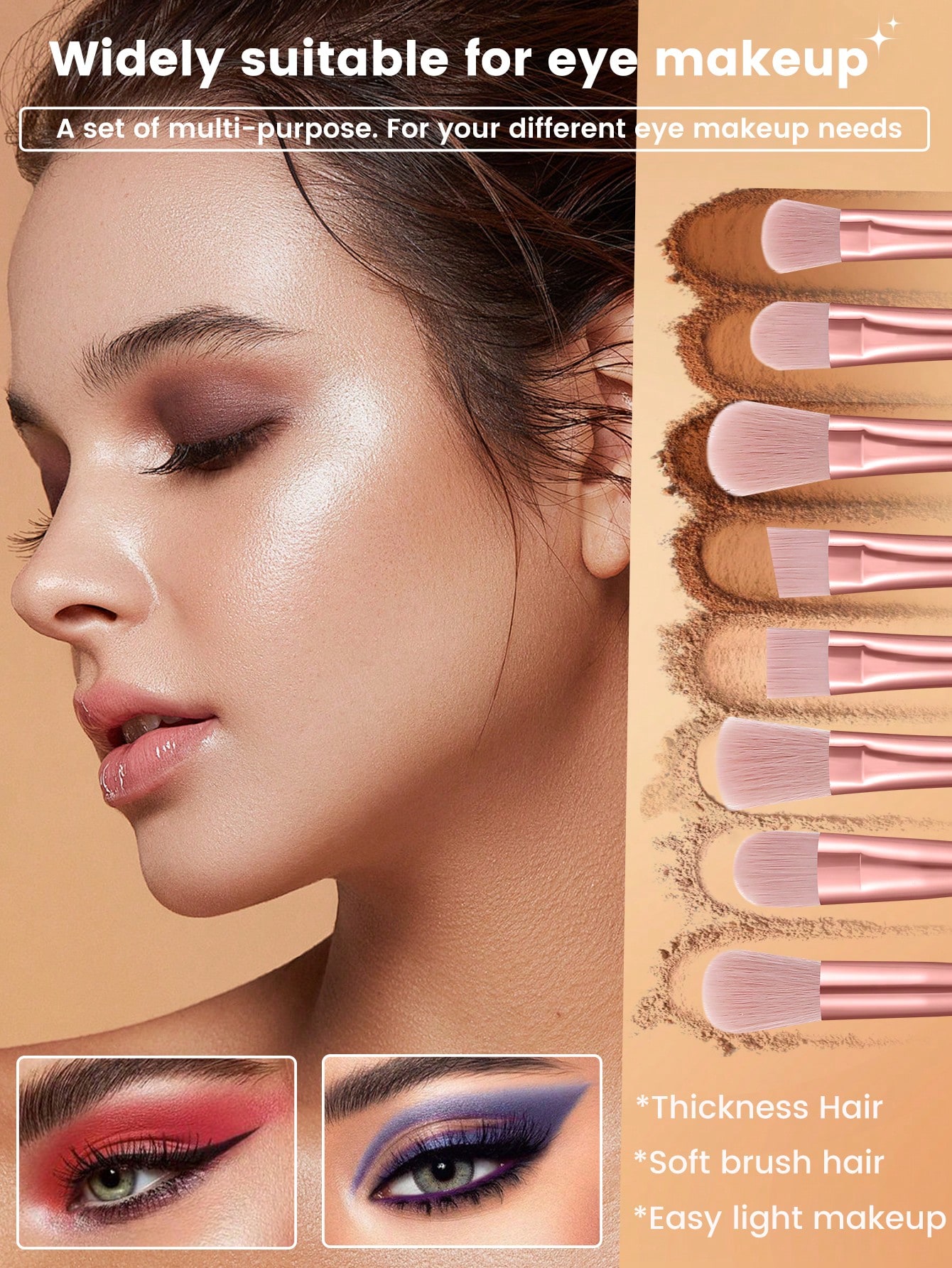 71 قطعة مجموعة فرش مكياج كاملة تتضمن 30 فرشاة مكيا...