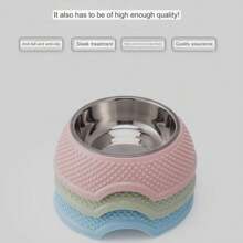 1 cor aleatória, estrelado gato amante e gato mãe amor tigela aço inoxidável gato amante e gato mãe amor comida tigela gato/cachorro amante presente e cão/gato mãe amor pet tigela gato/cachorro amante presente e cão/gato mãe amor comida pet utensílios gato amante e gato mãe amor comida tigela