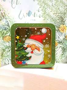 1 hộp quà Giáng sinh bằng thiếc có cửa sổ, hộp đựng bánh quy bằng kim loại, bao bì bánh mousse, hộp thiếc vuông nhỏ để trang trí quà tặng Giáng sinh, đồ lưu trữ trong bếp, đồ sắp xếp nhà bếp, đồ sắp xếp nhà bếp, đồ lưu trữ, nhà bếp, đồ lưu trữ, đồ sắp xếp, đồ sắp xếp, đồ sắp xếp, ngăn kéo, du lịch, đồ dùng nhà bếp, đồ dùng nhà bếp, dụng cụ nhà bếp, đồ dùng nhà bếp. - Nhiều màu - Xem 12