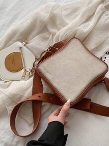 2pcs/Set Creative Personalized Bread & Egg Combo Crossbody Bag For Daily Use, For Teen Girls Women College Students, White-Collar Workers, Rookies & White-Collar Workers Perfect For Party, Prom, Dinner, Wedding, Shopping, Holiday, Beach, Vacation, Outdoors, Travel, Outings Best Personalized Gifts For Women, Mom & Girlfriends