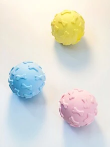 1 TPR Pet Bite Toy, Dog Toy, Cat Toy, Ball Rubber Toy, Interactive, Throwing Ball
