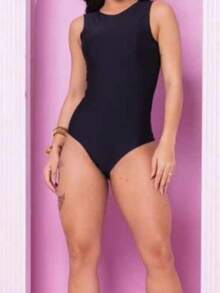Women's Suplex Summer Ziana Bodysuit - 黑色 - 查看 1