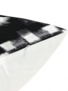 1 件圣诞设计柔软舒适单面印花靠垫套（不含内垫），适用于卧室、客厅、沙发、派对装饰