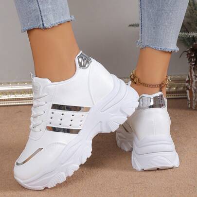 Women's New Arrival Fall/Spring Platform Sneakers, Slip-Resistant Korean Style Casual Shoes