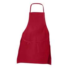 Liberty Bags Two-Pocket Butcher Apron - 70% Polyester/30% Cotton - (SA2230) - 紅色 - 查看 2
