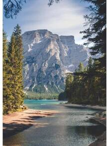 1pc Đẹp Rừng Xanh Đậm Sương Mù Núi Phong Cảnh Phong Cảnh Thiên Nhiên Poster Tranh Canvas Nghệ Thuật Treo Tường Hình Ảnh Trang Trí Phòng Nhà Không Có Khung - Nhiều màu - Xem 55