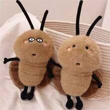 1 件可爱毛绒蟑螂娃娃，毛绒水貂创意新奇娃娃，圣诞礼物 - 彩色 - 查看 3